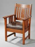 Arts  Crafts Movement Buffalo Chair Works Armchair
