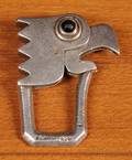 Mexican Silver Parrot Key Ring