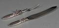 Georg Jensen Cactus Pattern Carving Fork and Knife