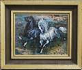 American School 20th Century Two Running Horses