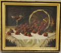 American School 19th20th Century Still Life with Strawberries and Wine Glass