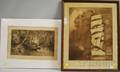 Lot of Two Etchings Rosamond Tudor American 18781949 Sailing Ship