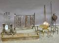 Thirteen Assorted English and Continental Hearth and Fireplace Items