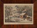 Currier  Ives publisher American 18571907 A Home in the Wilderness