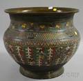 Chinese Bronze and Champleve Jardiniere