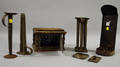 Seven Assorted Tin Lighting and Accessory Items