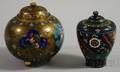 Two Small Cloisonne Covered Jars