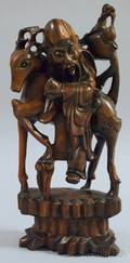 Asian Carved Hardwood Figural Group