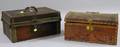 Two Leatherclad Document Boxes