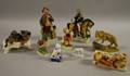 Nine Ceramic Figural Items