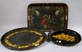 Three Painted and Decorated Tole Trays