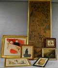 Lot of Seven Framed Items