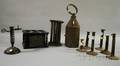 Ten Assorted Tin and Iron Lighting and Accessory Items