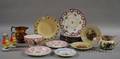 Group of English Lustreware and Other Staffordshire Pottery Tableware