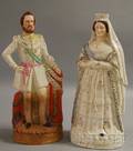 Pair of Queen Victoria and Prince of Wales Staffordshire Figures