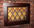 Small Painted and Stained Glass Window