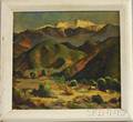 Marian Williams Steele American 19122001 View of the San Bernardino MountainsA California Landscape