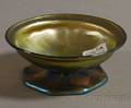 Tiffany Favrile Art Glass Footed Master Salt