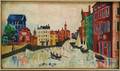 American School 20th Century Venetian Canal Scene