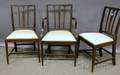 Set of Five Regencystyle Carved Mahogany Dining Chairs