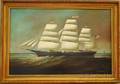 American School 19th Century Portrait of the ThreeMasted Sailing Ship Commodore