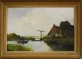 Continental School 19th20th Century Polder Landscape View