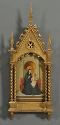 Grand Tourstyle Gilded Madonna and Child Painting