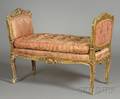 Louis XVI Rococostyle Giltwood Window Bench