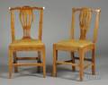 Set of Six George III Provincial Elmwood Side Chairs