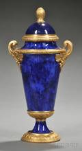 Giltbronze Mounted Cobalt Glazed Vase and Cover
