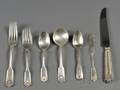 Frank Smith Sterling Fiddle Shell Pattern Partial Flatware Service
