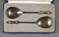 Pair of Tiffany  Co Englishmade Sterling Commemorative Spoons