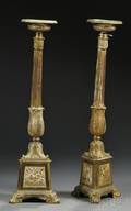 Pair of Giltbrass Pricket Candlesticks