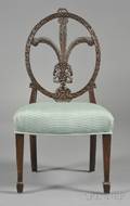 George III Hepplewhitestyle Carved Mahogany Prince of Wales Childs Side Chair