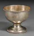 Haddock Lincoln  Foss Coin Silver Footed Sugar Bowl