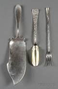 Three Sterling Flatware Servers