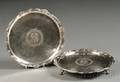Pair of Federal Coin Silver Waiters