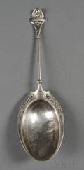 Gorham Sterling Ivy Pattern Serving Spoon