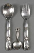 Three Georg Jensen Sterling Flatware Items