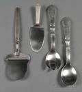 Four Georg Jensen Sterling Flatware Servers