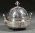 Gorham Sterling Medallion Butter Dish