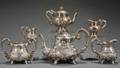 Six Chinese Export Silver Tea Ware Items