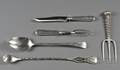 Five Sterling Flatware Servers