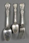 Assembled English King Pattern Partial Flatware Service