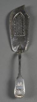 Georgian Silver Fiddle and Shell Pattern Fish Slice