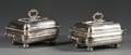 Pair of Sheffield Plate Convertible Chafing Dishes