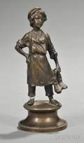 Bronze Figure of a Young Cobbler