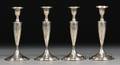 Set of Four S Kirk  Son Weighted Sterling Candlesticks