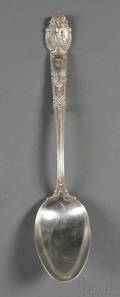 Tiffany  Co Sterling Renaissance Pattern Large Gravy Spoon