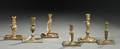 Six Spanishstyle Brass Candlesticks